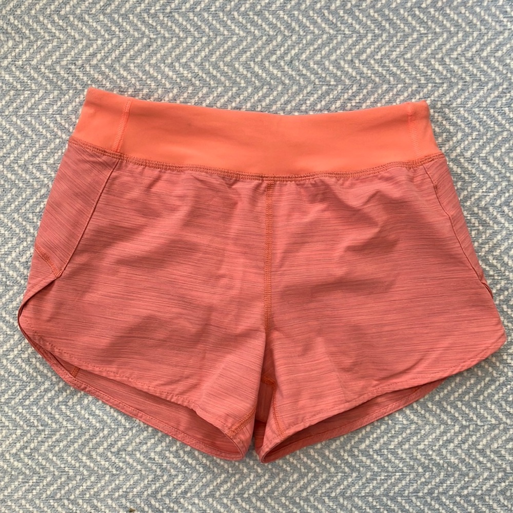 Athleta Girl Peach Athletic Shorts Lightweight Performance 8-10